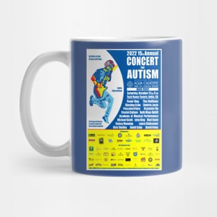 The 2022 15th Annual Concert for Autism flyer t-shirt Mug